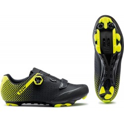 Sapatos de BTT NORTHWAVE ORIGIN PLUS 2 BLACK/YELLOW FLUO